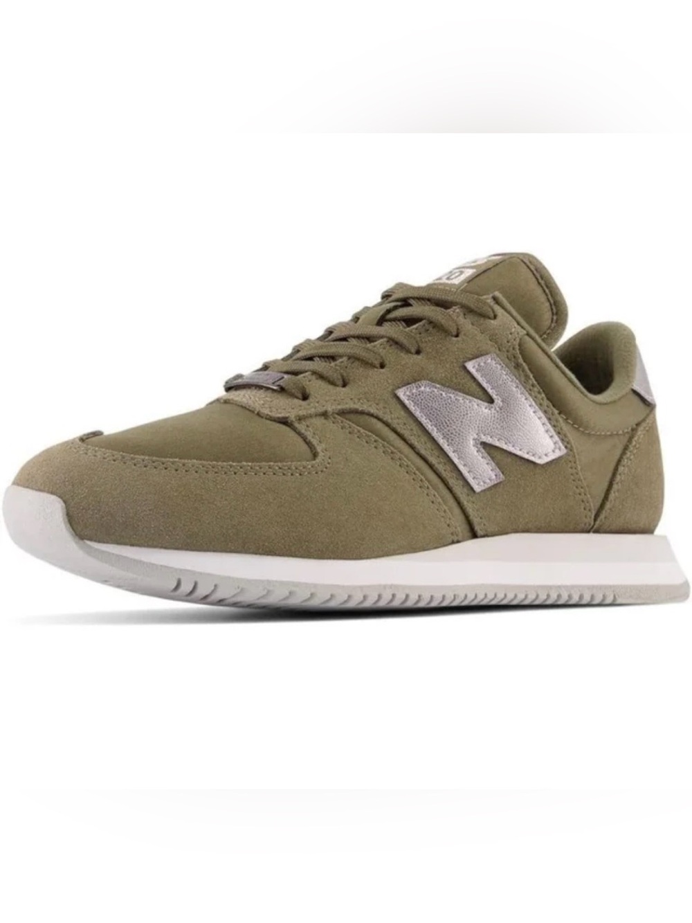New Balance 420 olive green and silver 7.5